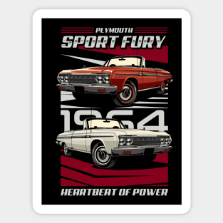 Plymouth Sport Fury Classic Car Magnet